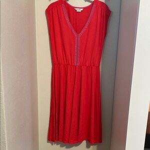 Boden Purple and Pink Ruched Midi Sundress